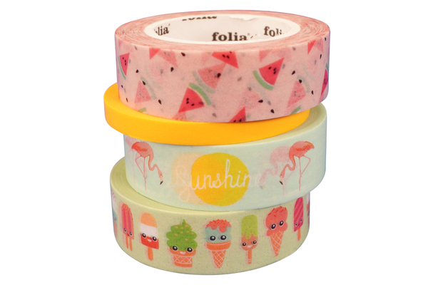 Washi Tape, Motiv Tropical, 4er Set