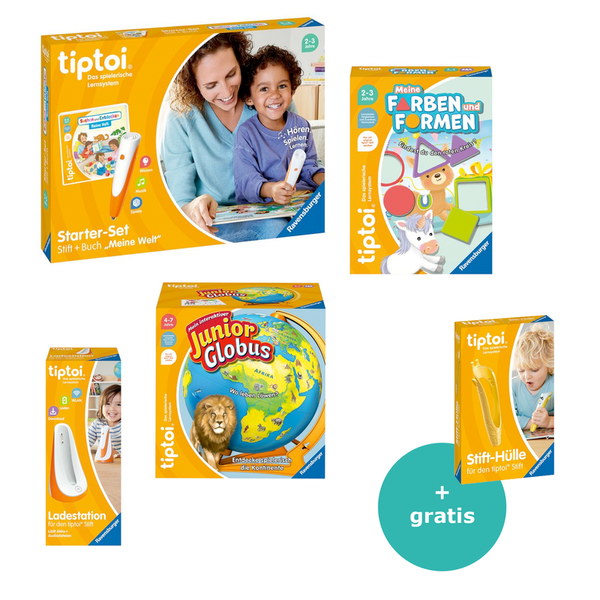 RAVENSBURGER tiptoi® - KiGa Starter Set mit 1 Buch, 2 Spielen und einer kostenlosen Beigabe, ab 2 Jahre