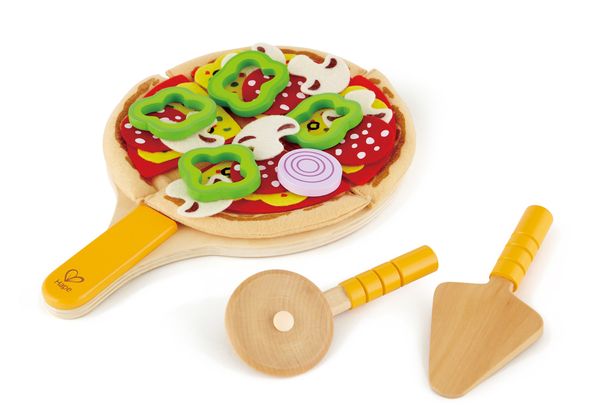 Pizza Set aus Holz und Filz, ab 3 Jahre