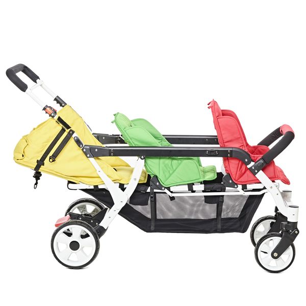 FAMILIDOO Lidoo 3BB+, 3-Sitzer Kinderwagen von Geburt an bis zum Kleinkind