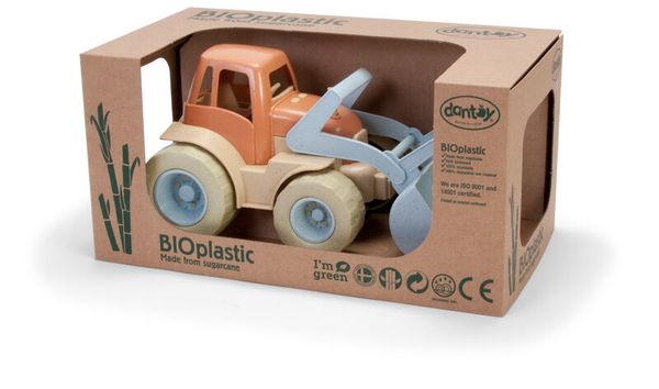 DANTOY BIO-Plastic Traktor, 30 x 17 x 16 cm, ab 2 Jahre