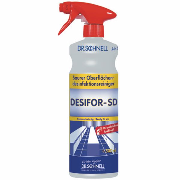 Desifor-SD (Dr.Schnell) Schnelldesinfektion Fläche, 500 ml (auch für den Lebensmittelbereich)