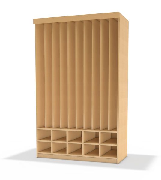 BasicPlus Liegepolsterschrank, Dekor Buche