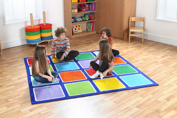 Spielteppich Regenbogen, quadratisch