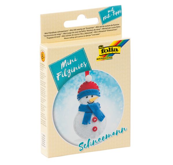 Filz-Nähset, 14-teilig, Schneemann 
