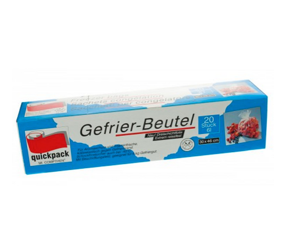 Gefrierbeutel 6l , 4x20 Stück