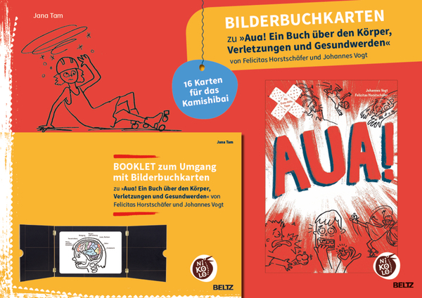 Bilderbuchkarten "Aua! Ein Buch über den Körper, Verletzungen und Gesundwerden" 