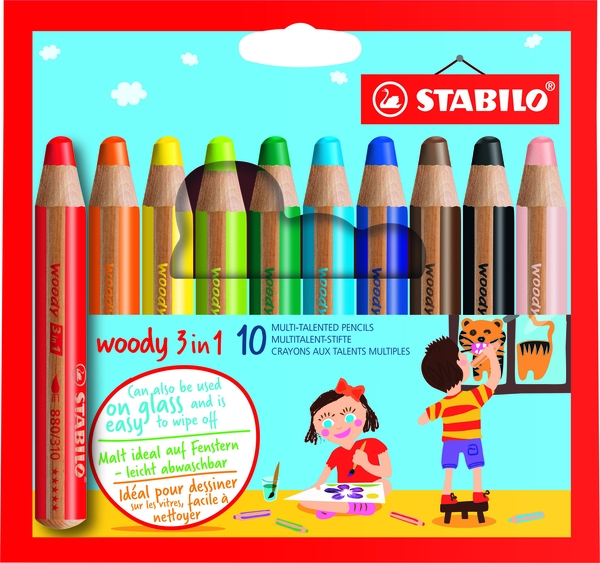 STABILO Woody 3 in 1, 10er Etui