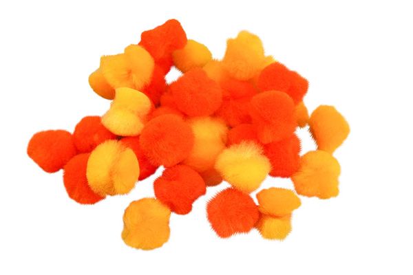 Pompons, Ø 2 cm, 1500 Stück, Farbe gemischt