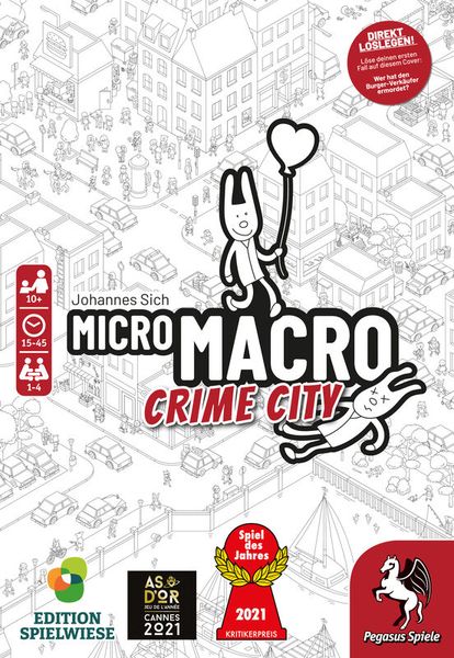 MicroMacro: Crime City (Edition Spielwiese), deutsch, 1-4 Personen, ab 10 Jahre