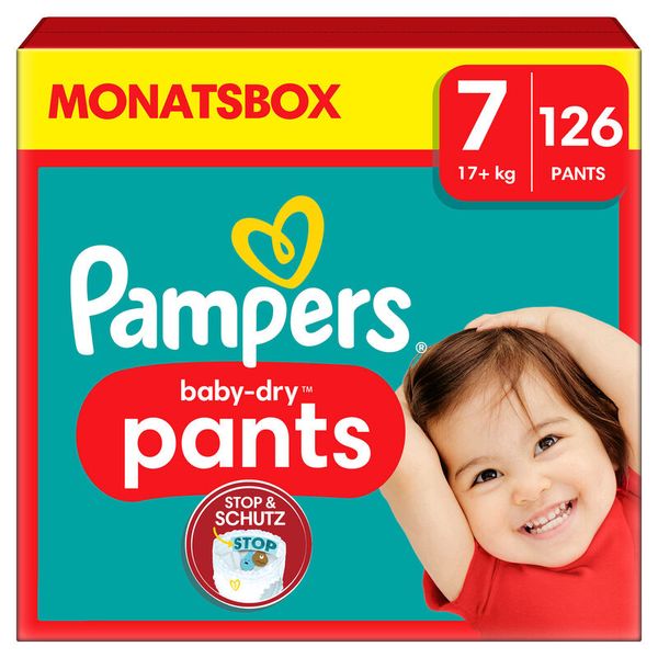 Pampers Baby Dry PANTS Gr. 7 Extra Large (17+kg), 126 Stk.