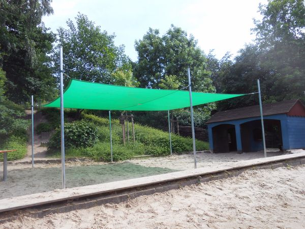 Sonnenschutzanlage Rechteck, 4 x 6 m, 200 g/qm