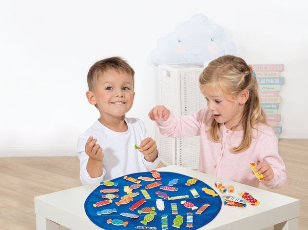 Lernspiel Candy, 1 - 8 Spieler, ab 4 Jahre, Spieldauer 15 Minuten