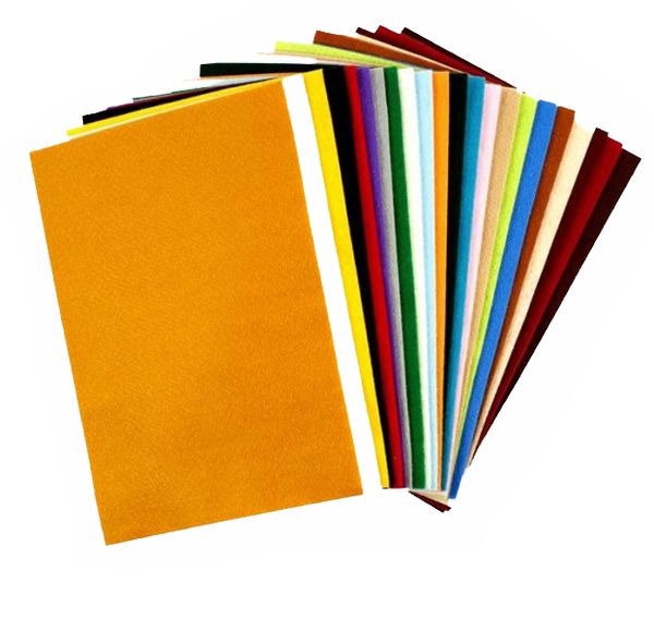 Bastelfilz 20x30 cm, 24 Bogen in 10 Farben