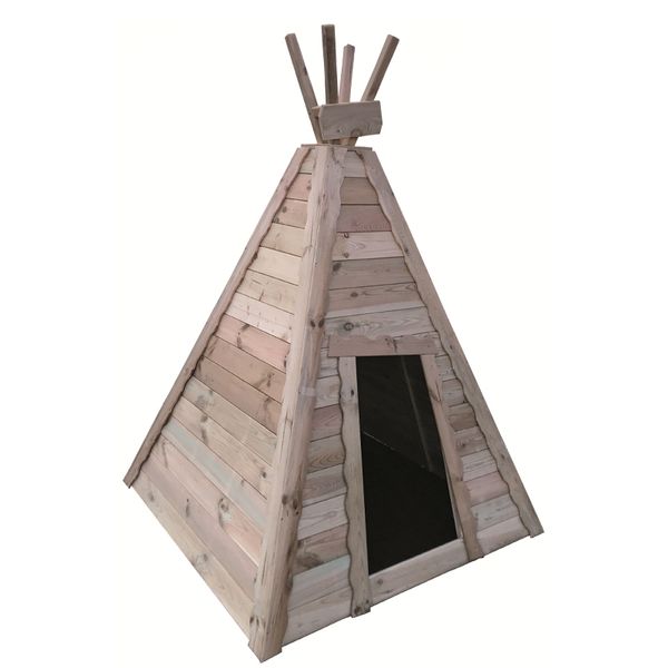 Tipi mit Bodenplatte, viereckig