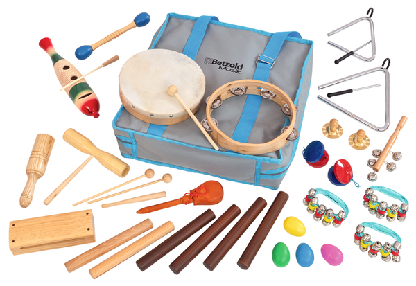 Betzold Musik Rhythmik-Tasche mit 26 Instrumenten