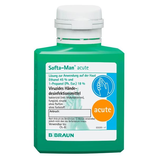 B. Braun Softa-Man® acute Händedesinfektion, RKI u. VAH zertifiziert, 100ml