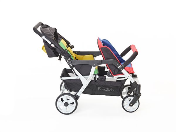 FAMILIDOO Lidoo City BB, leichtgewichtiger 4-Sitzer Kinderwagen für Neugeborene bis zum Kleinkind