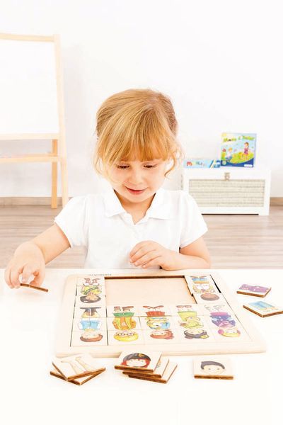 Match & Mix Puzzle Kinder, Holz, 30 Teile, ab 4 Jahre