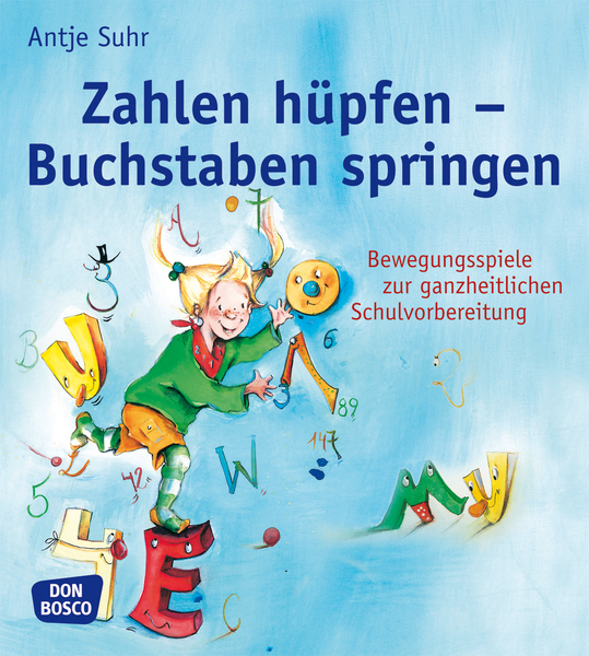 Zahlen hüpfen - Buchstaben springen