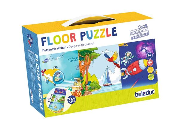 Bodenpuzzle Tiefsee bis Weltall, 45 Teile, ab 3 Jahre